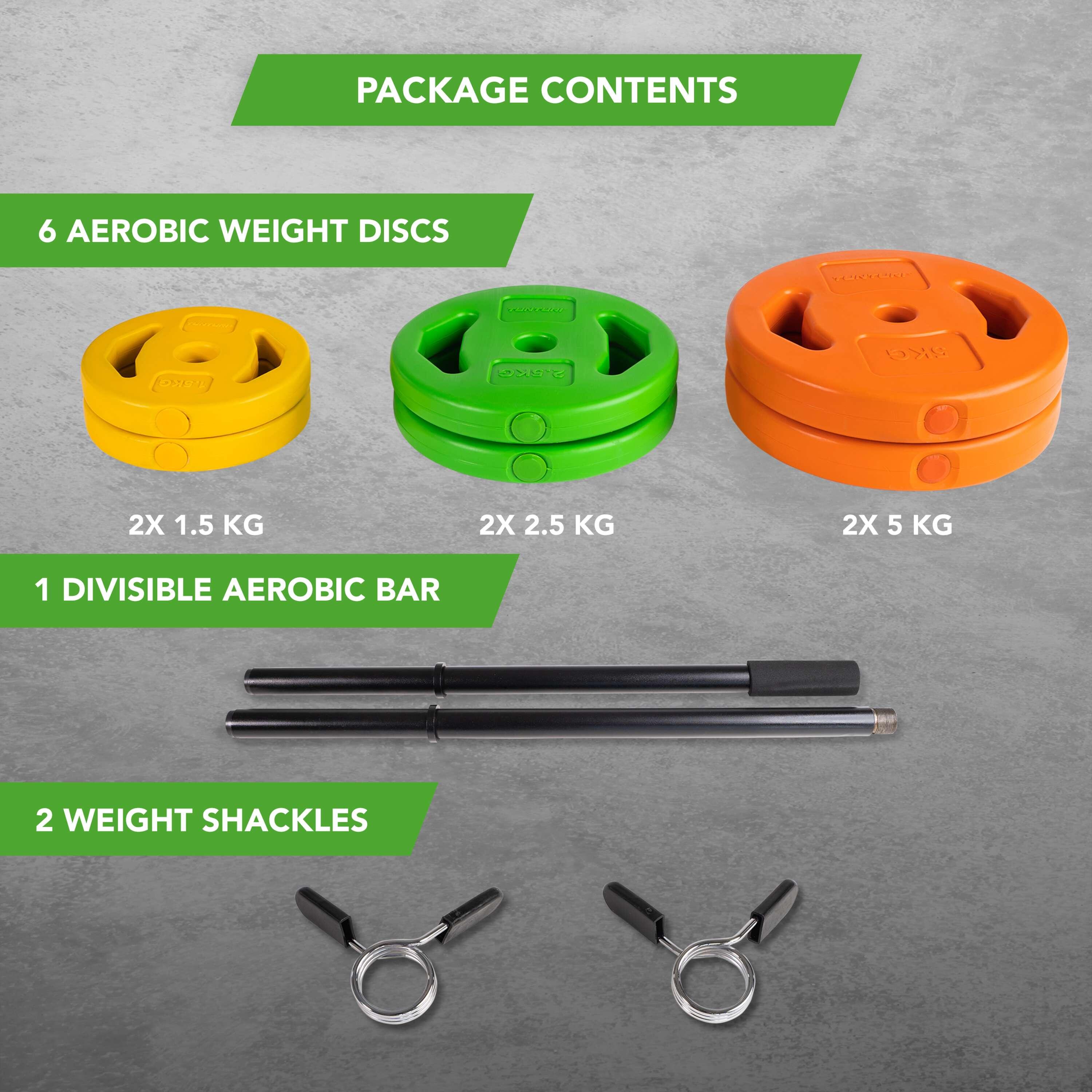 Hantelset für Aerobic - Pump Set 20 kg 7/7