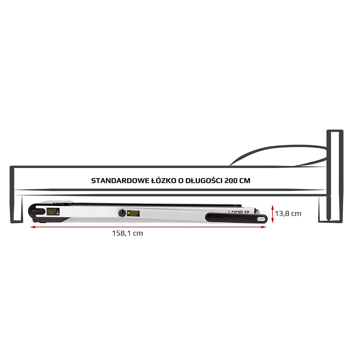 Elektrische loopband met bureau HMS LOOP12 MULTI 7/7