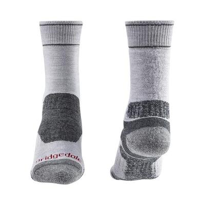 Bridgedale hike midweight merino crew wandelsokken - grijs - heren