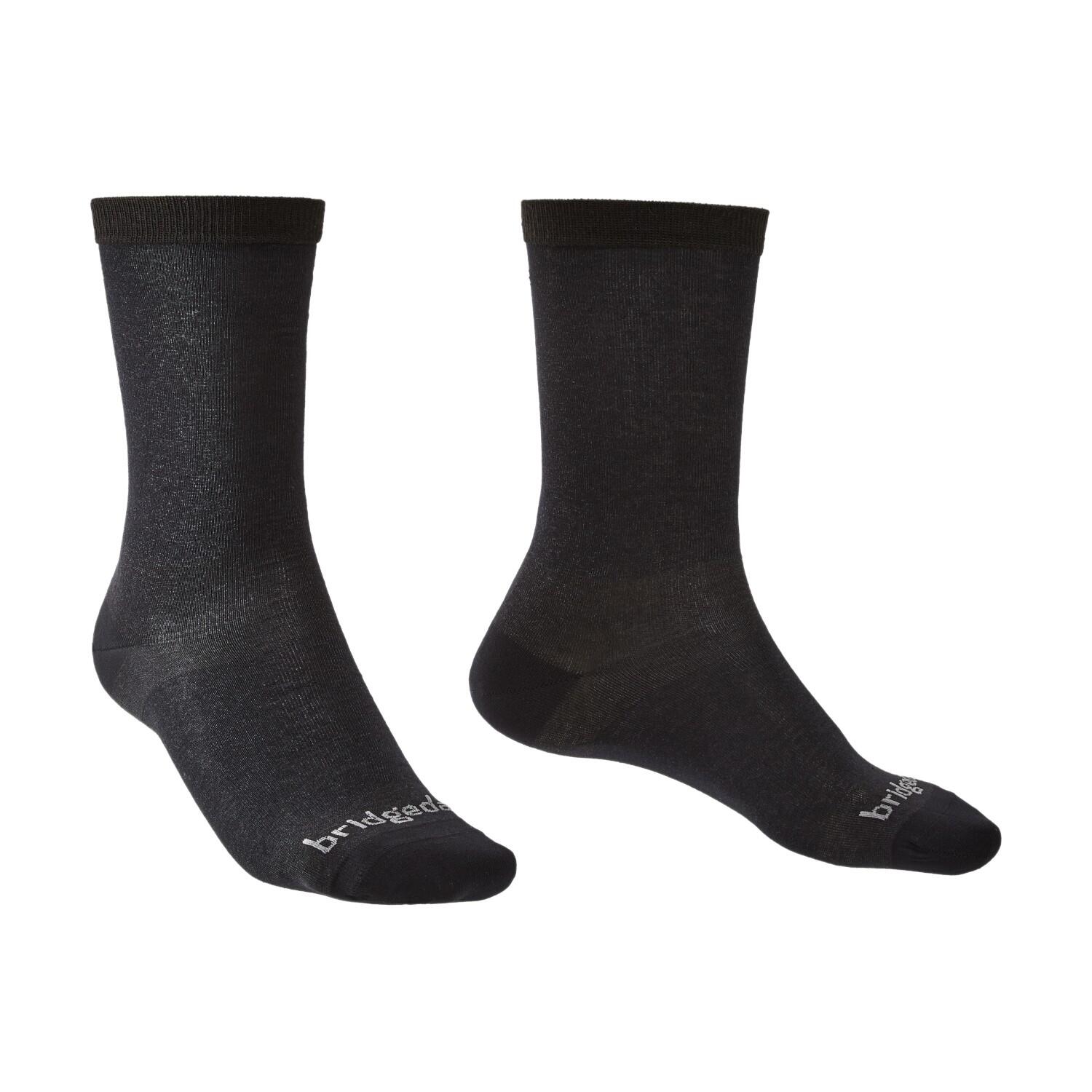 BRIDGEDALE Bridgedale Liner Coolmax Crew 2-pack - Zwart - Heren, 2 paar