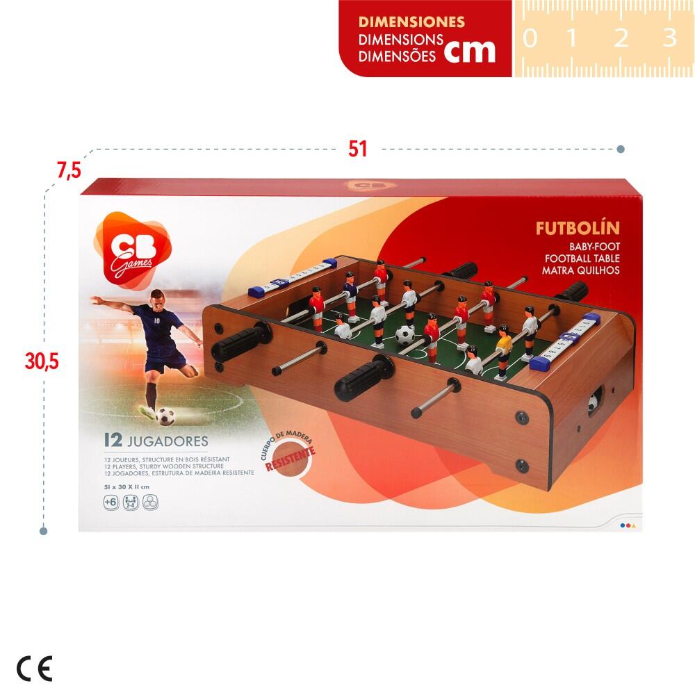 Table de football en bois 30x51x11 cm CB Games 7/7