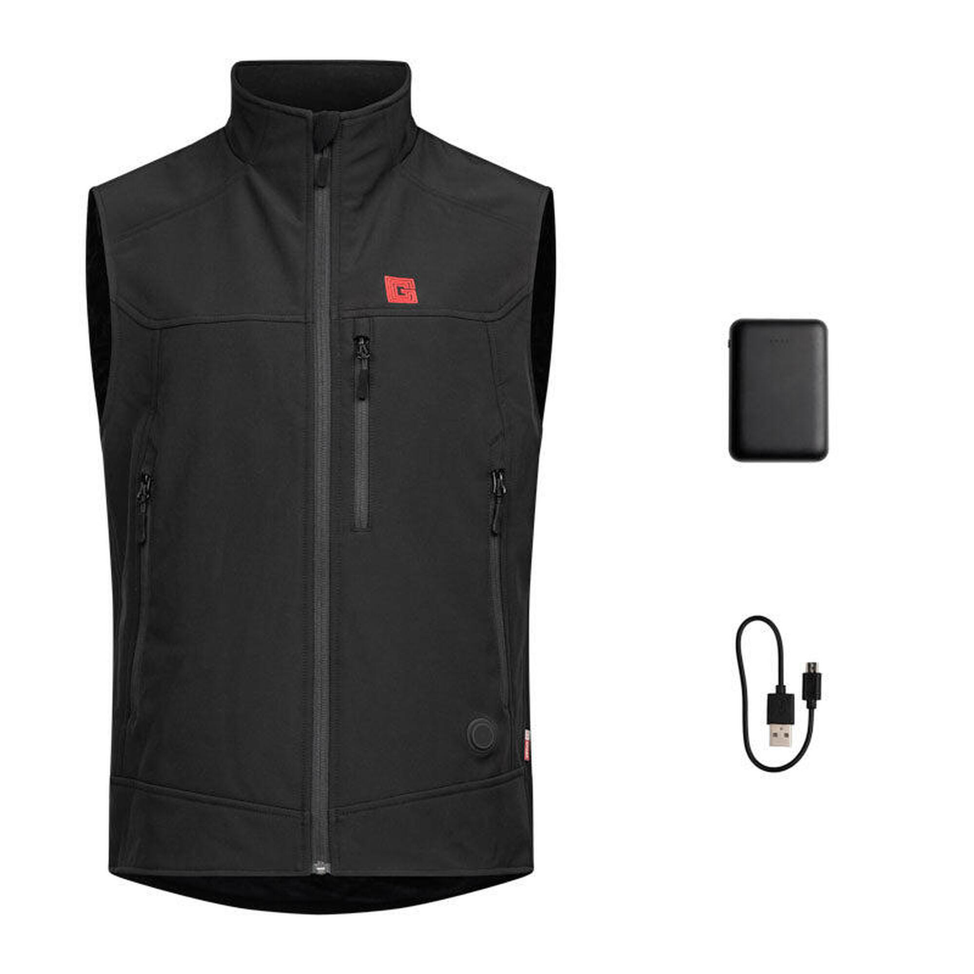 Gilet Chauffant EVO Homme Coupe-vent, Déperlant et Imperméable Adulte