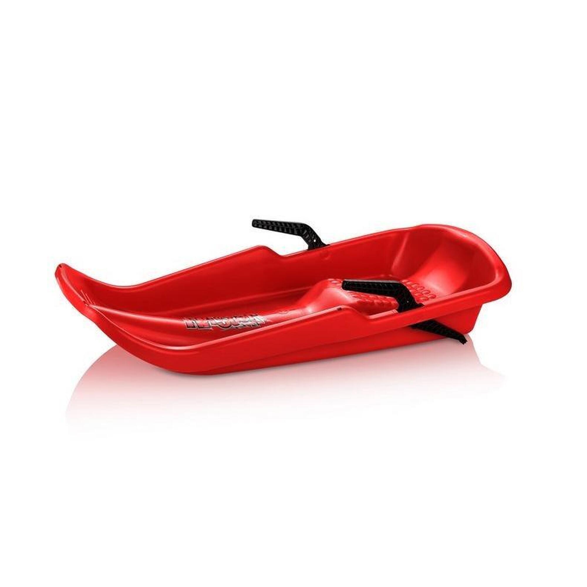 Sanie Gizmo Riders Twister roșu cu frâne capacitate 50 kg
