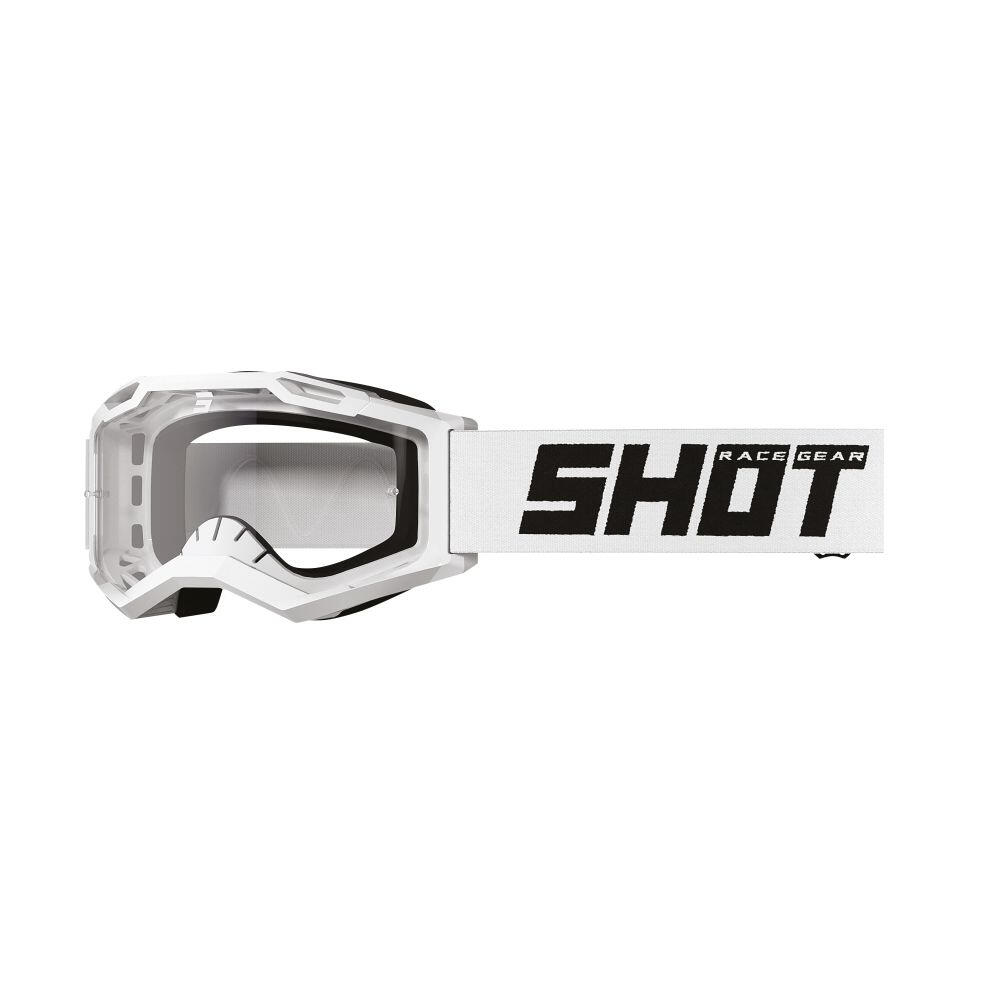Máscara BMX Infantil Rocket 2.0 Branco Brilhante