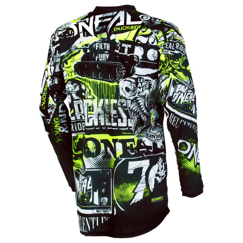 Bluza MTB DH O'neal Element Attack black/neon yellow