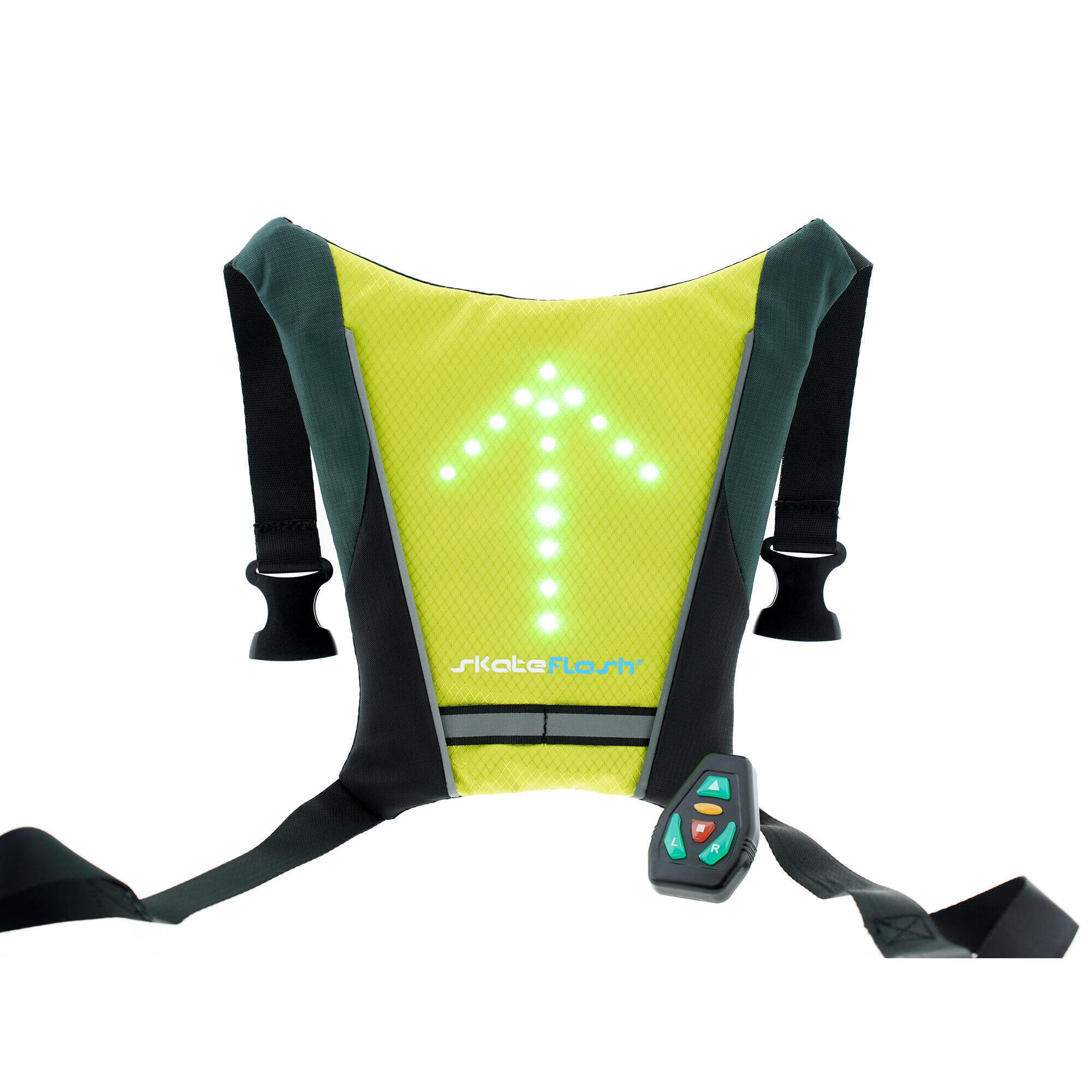 Colete refletor luz LED em Nylon + Espuma - SkateFlash
