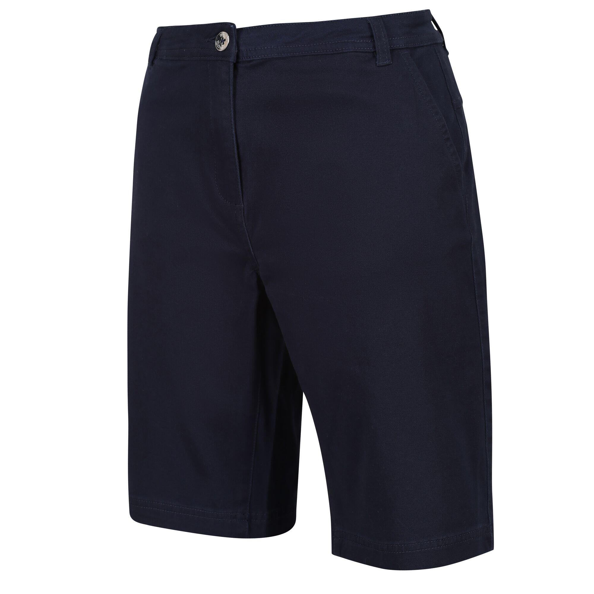 Womens/Ladies Bayla Casual Shorts (Navy) 3/5