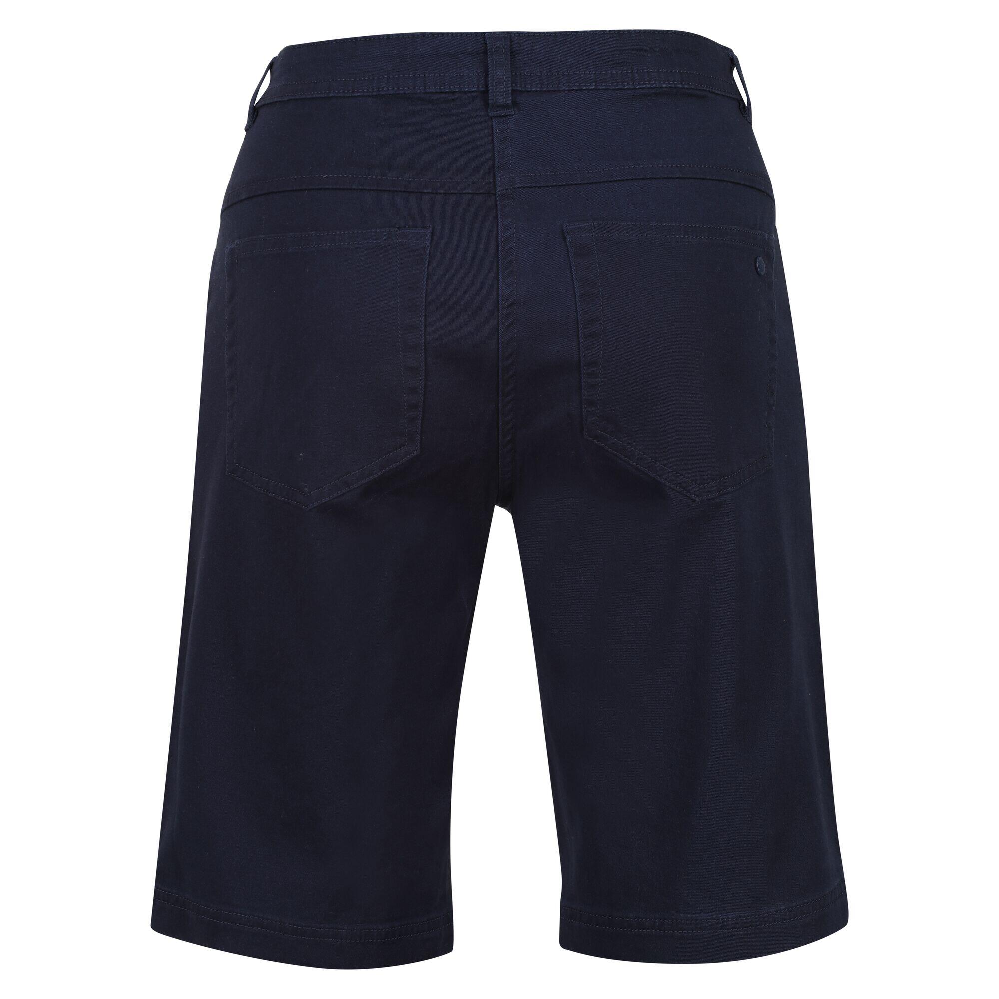 Womens/Ladies Bayla Casual Shorts (Navy) 2/5