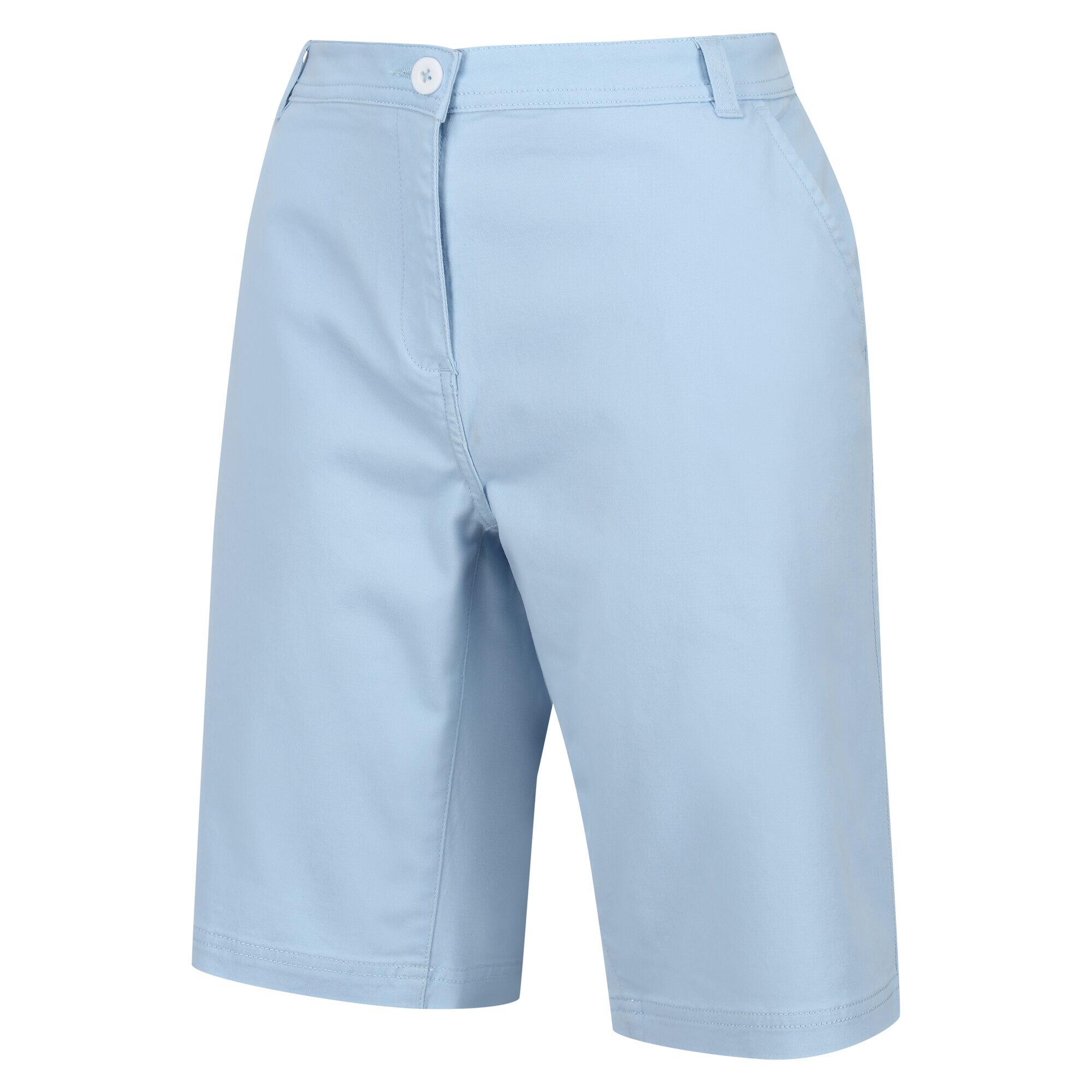 Womens/Ladies Bayla Casual Shorts (Powder Blue) 3/5