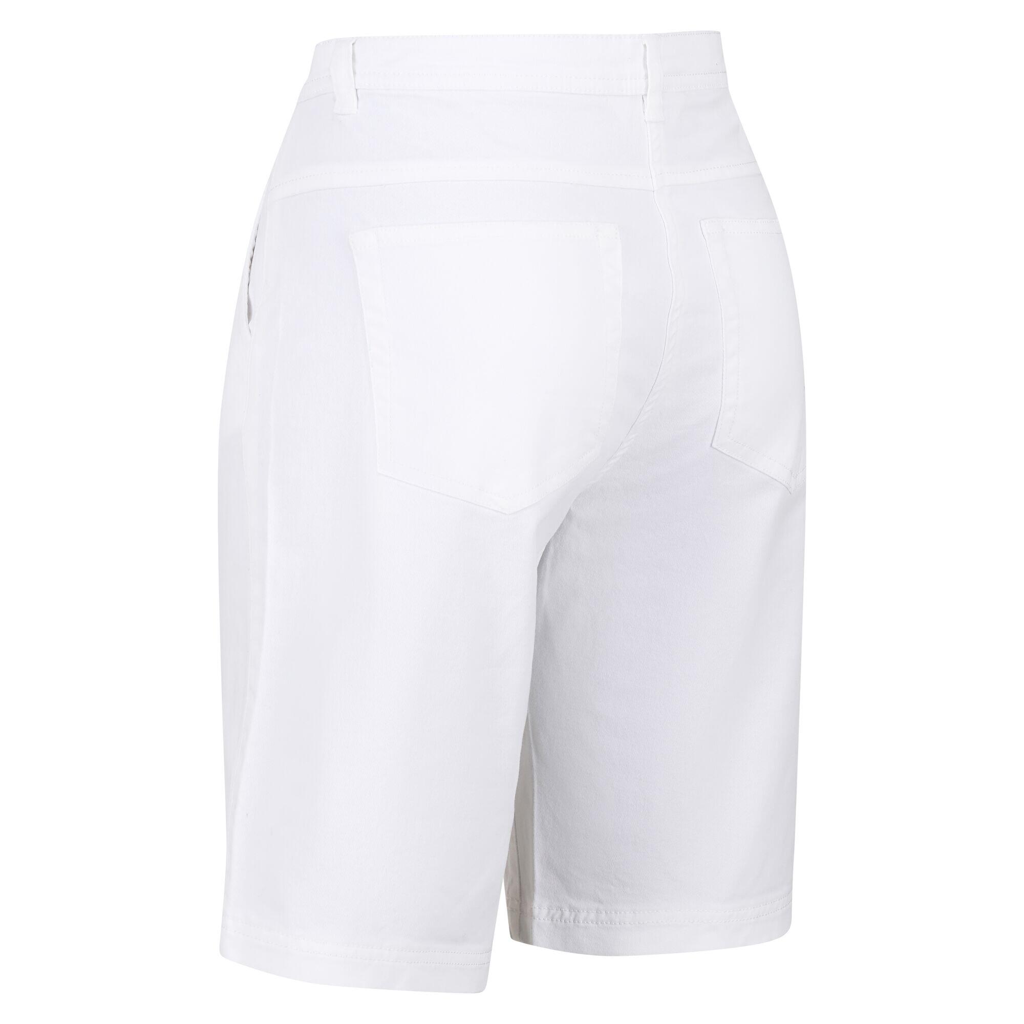 Womens/Ladies Bayla Casual Shorts (White) 4/5