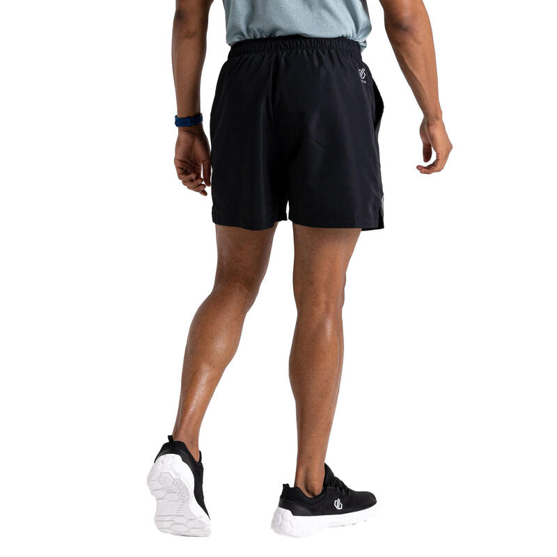 Shorts für Fitnessstudio Herren Schwarz