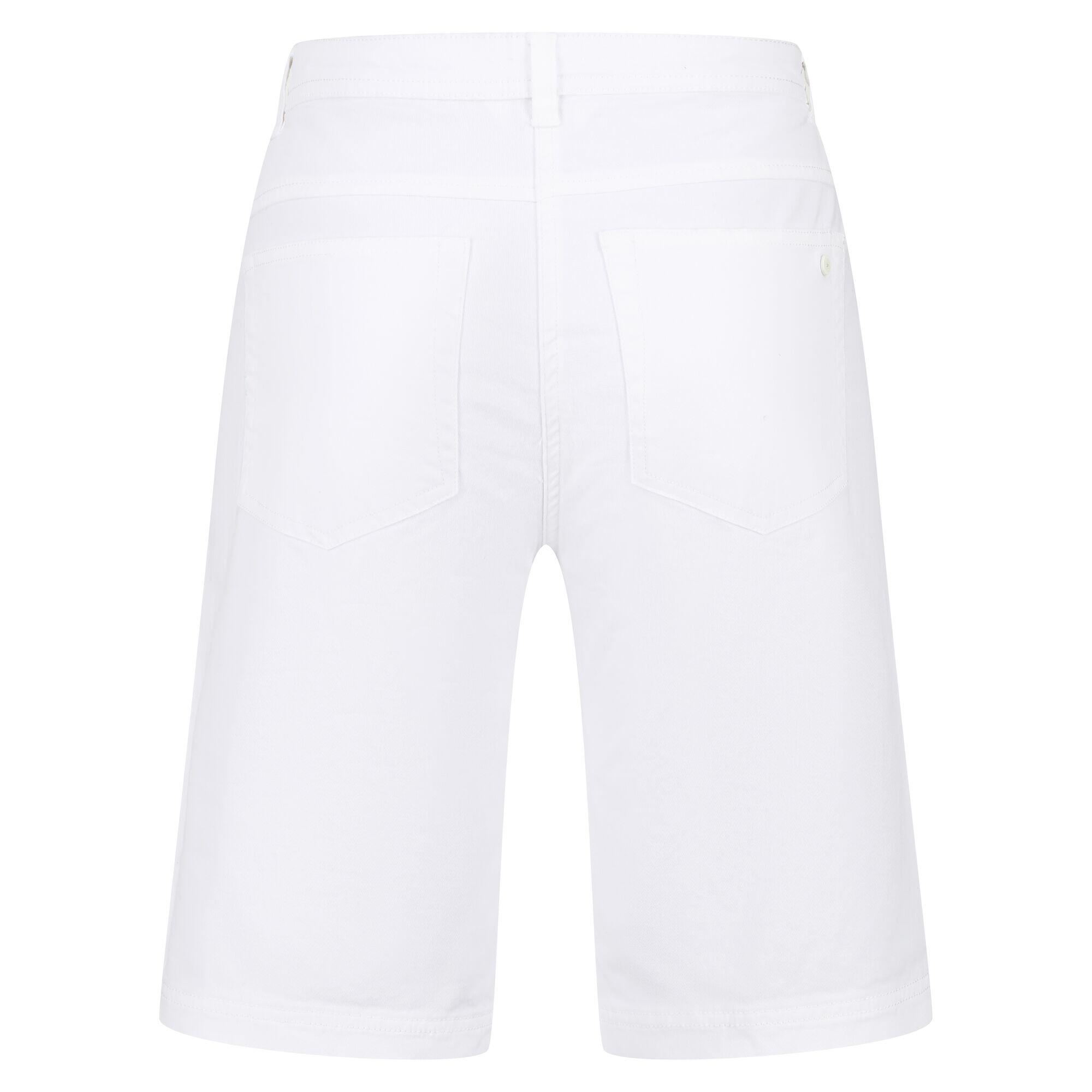 Womens/Ladies Bayla Casual Shorts (White) 2/5