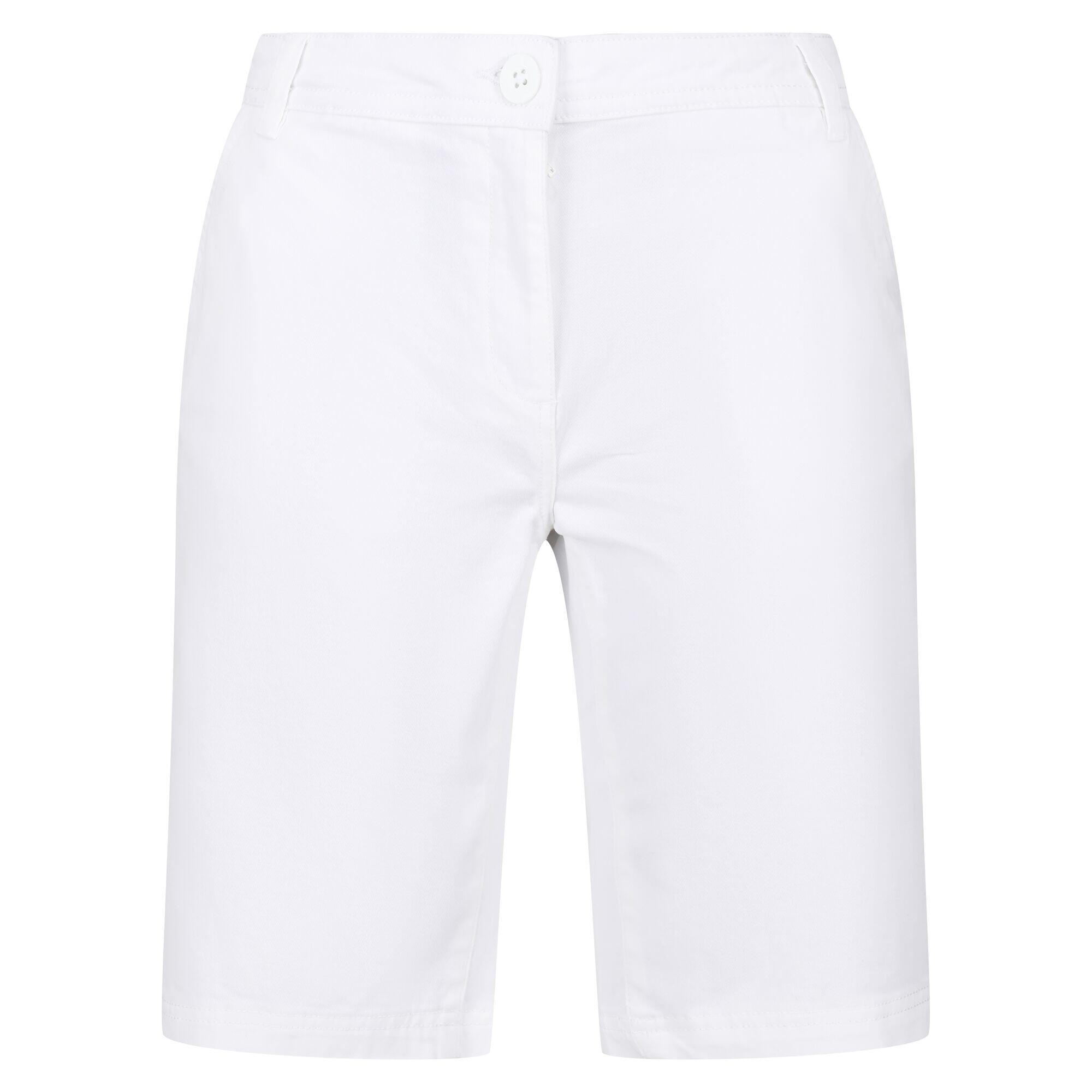 Womens/Ladies Bayla Casual Shorts (White) 1/5