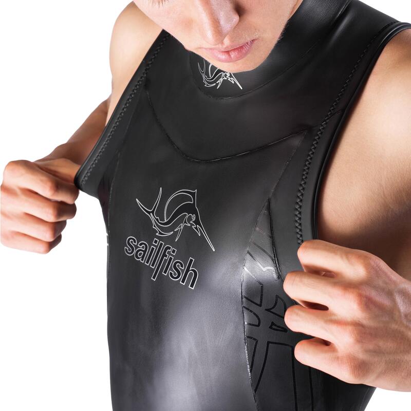 Fato de mergulho sem mangas Rocket 3 natação Homem Preto Sailfish