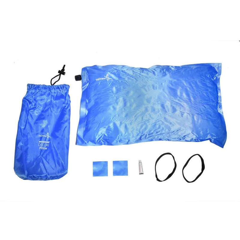 Deluxe Pillow 自動充氣露營枕頭 - 藍色