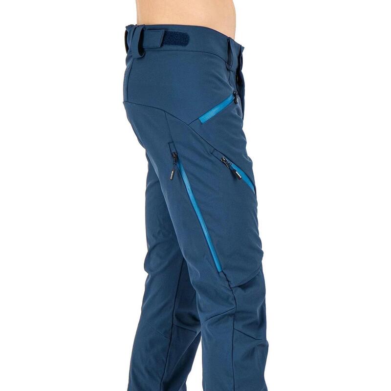 Pantaloni de drumetie ROB Softshell Pants - albastru inchis barbati