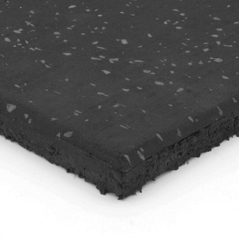 Carrelage de sol sportif gris - 100x100 cm - 15 mm - EPDM