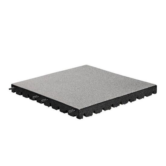 Rubber tegel EPDM - Grijs - 50x50 cm – 45mm - Incl. Pennen