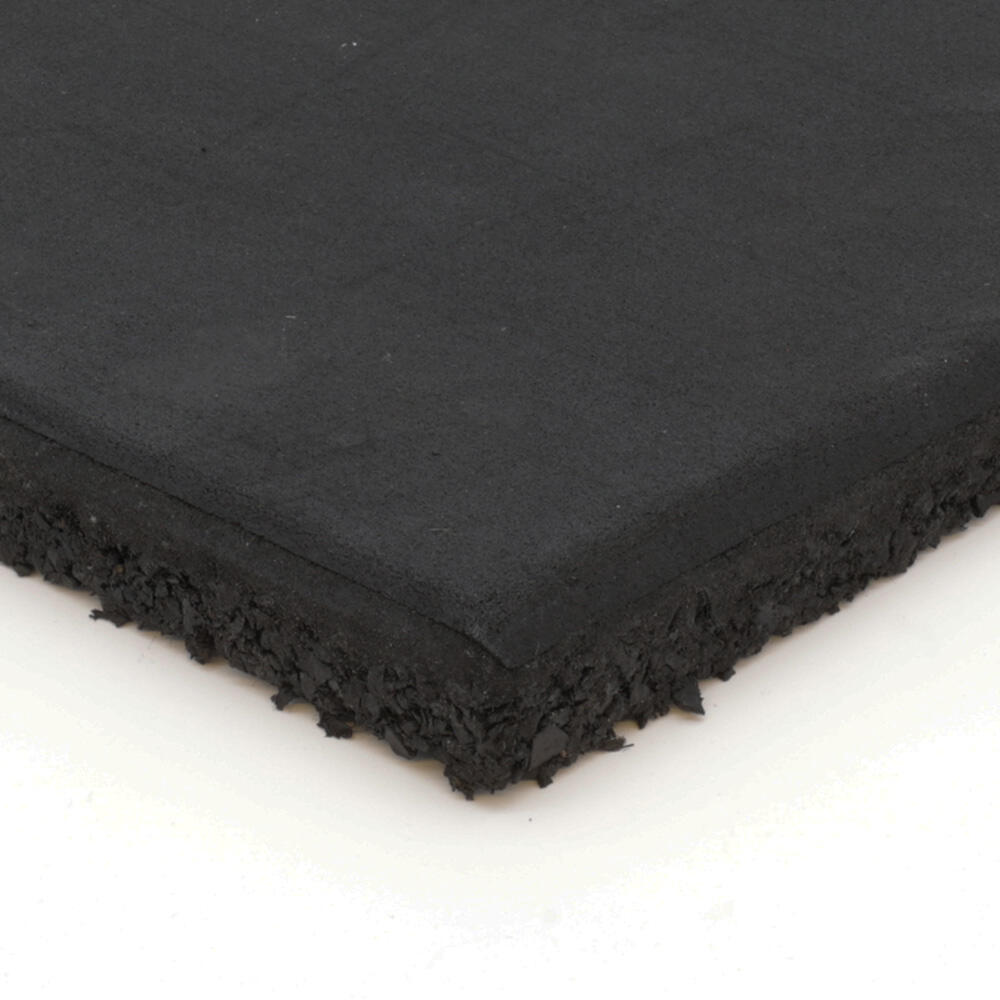 Piastrella sportiva nera - 100x100 cm - 15 mm - EPDM 2/4