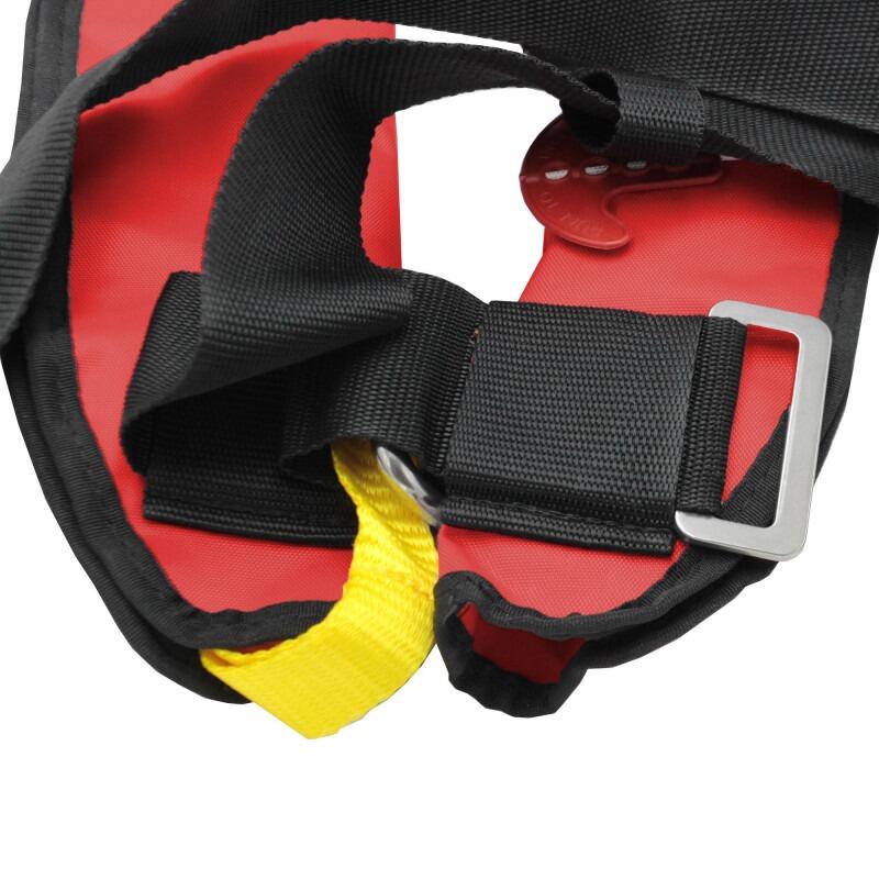 Giubbotto di salvataggio gonfiabile auto per bambini con imbracatura Rosso 6/6