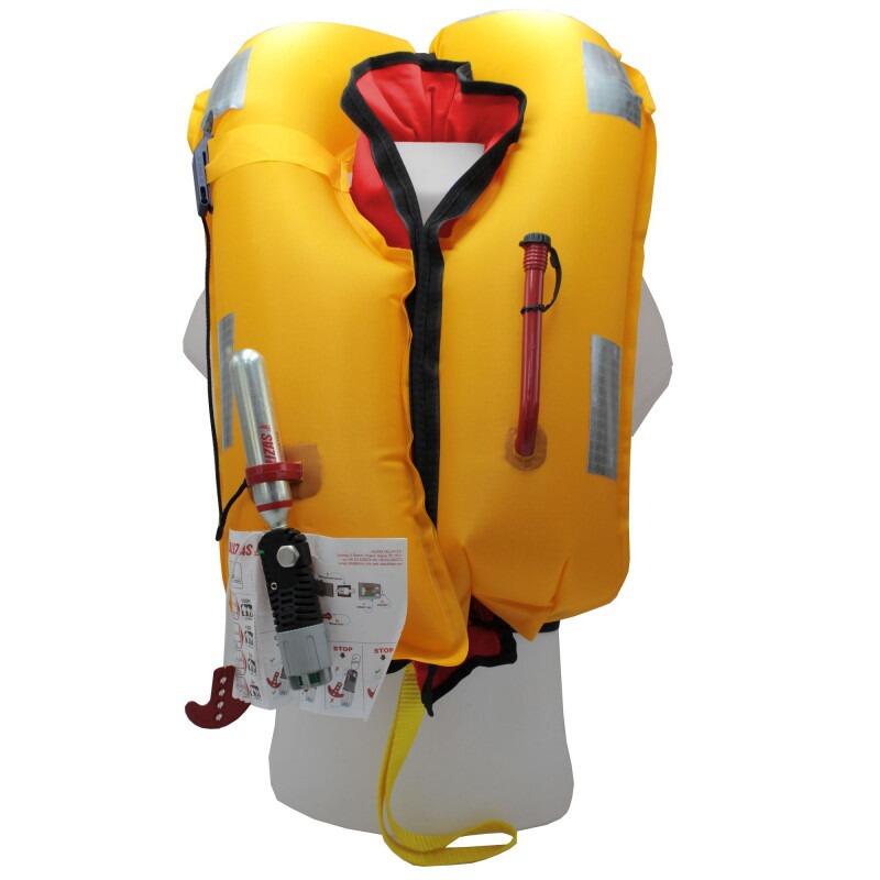 Colete salva-vidas inflável automático 170N com arnês ESSENTIAL Vermelho 4/7