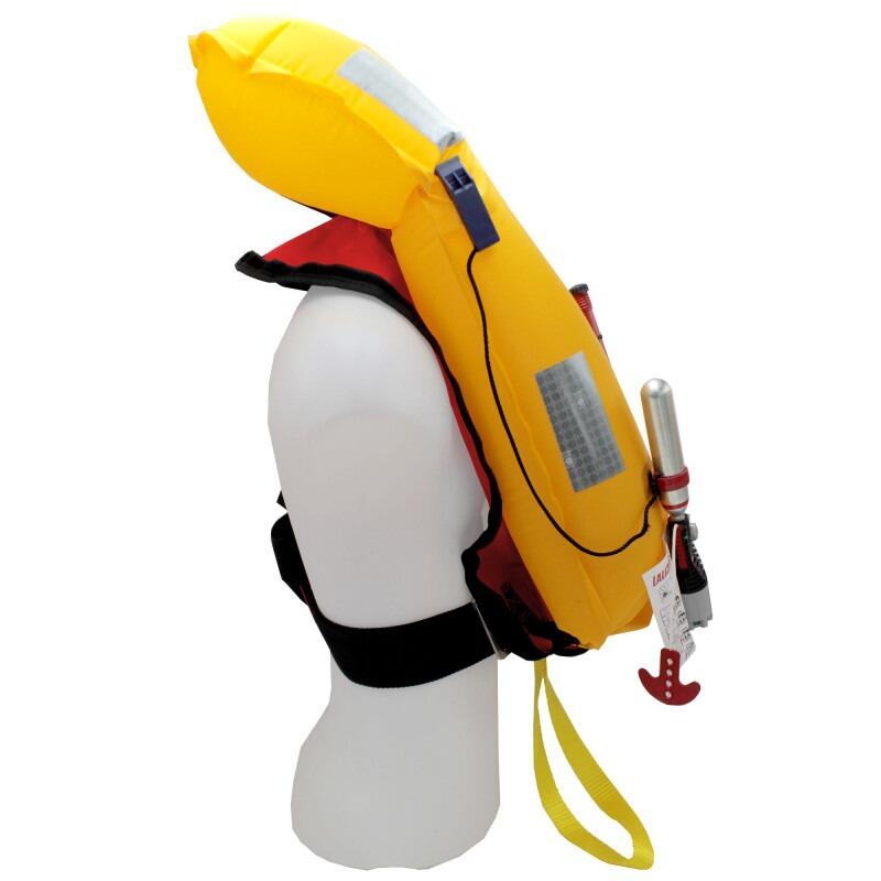 Colete salva-vidas inflável automático 170N com arnês ESSENTIAL Vermelho 5/7