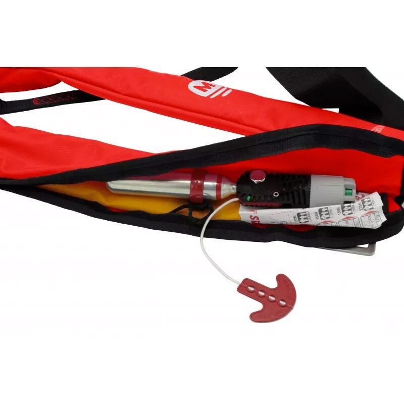 Giubbotto di salvataggio gonfiabile auto per bambini con imbracatura Rosso 4/6