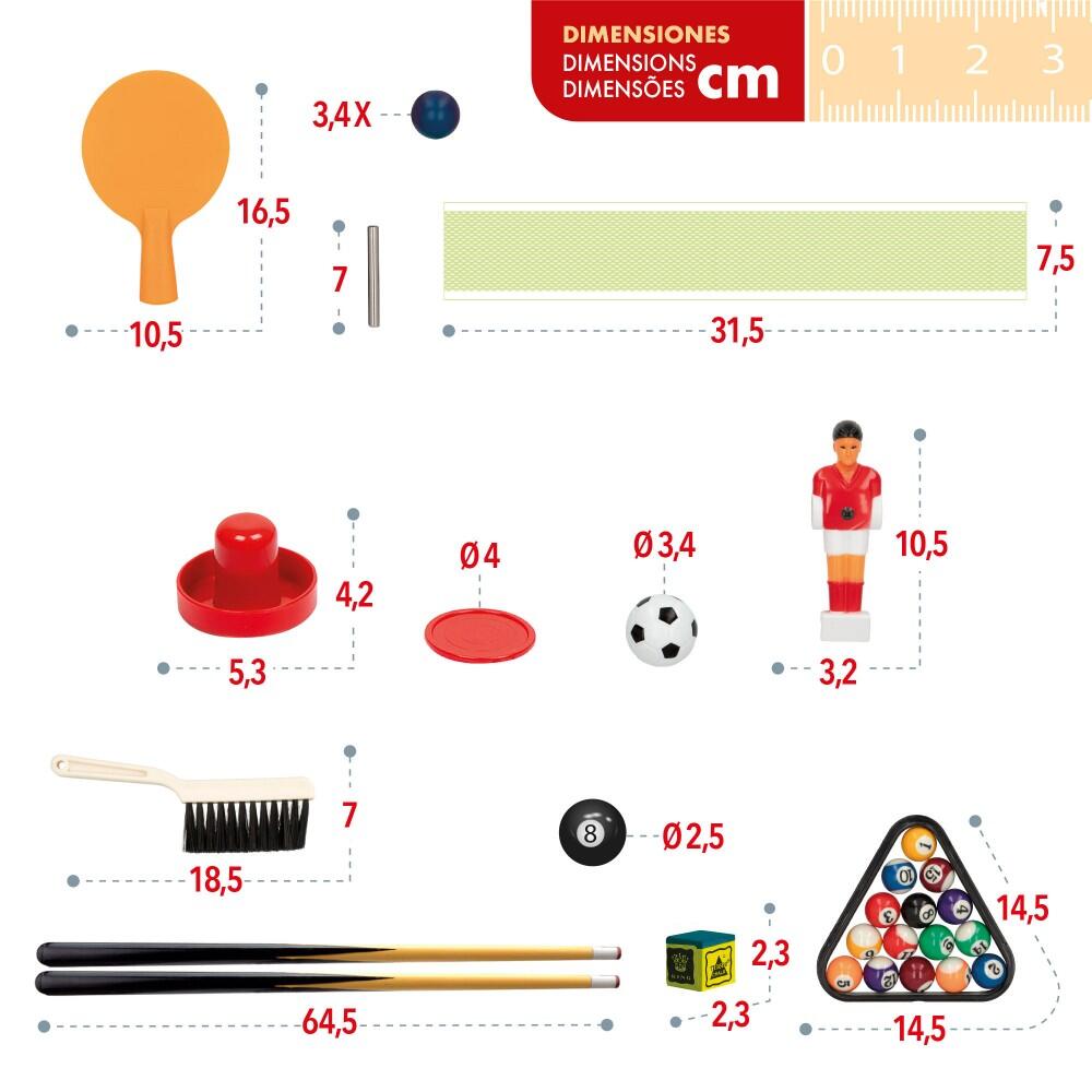 Tavolo multigioco 4 in 1 81x43x27 cm CB Games 5/7