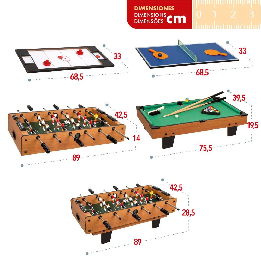 Tavolo multigioco 4 in 1 81x43x27 cm CB Games 4/7