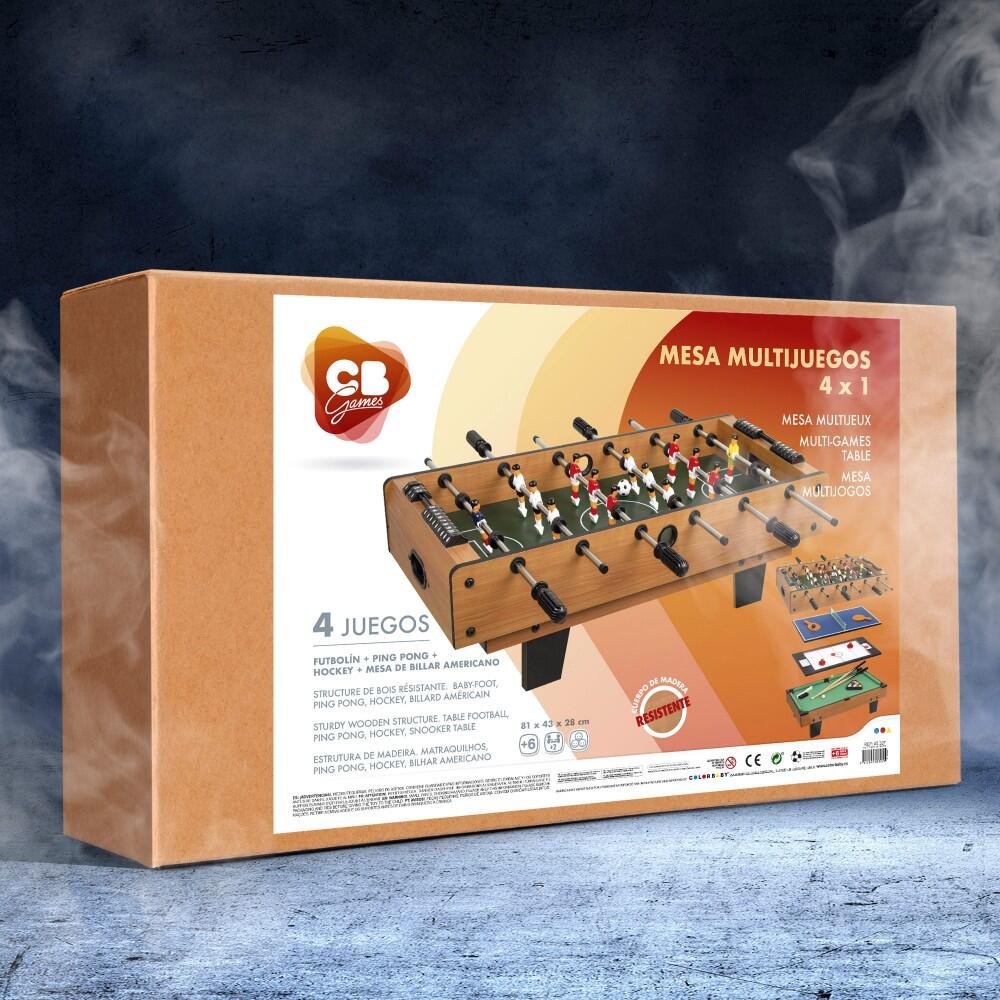 Tavolo multigioco 4 in 1 81x43x27 cm CB Games 6/7