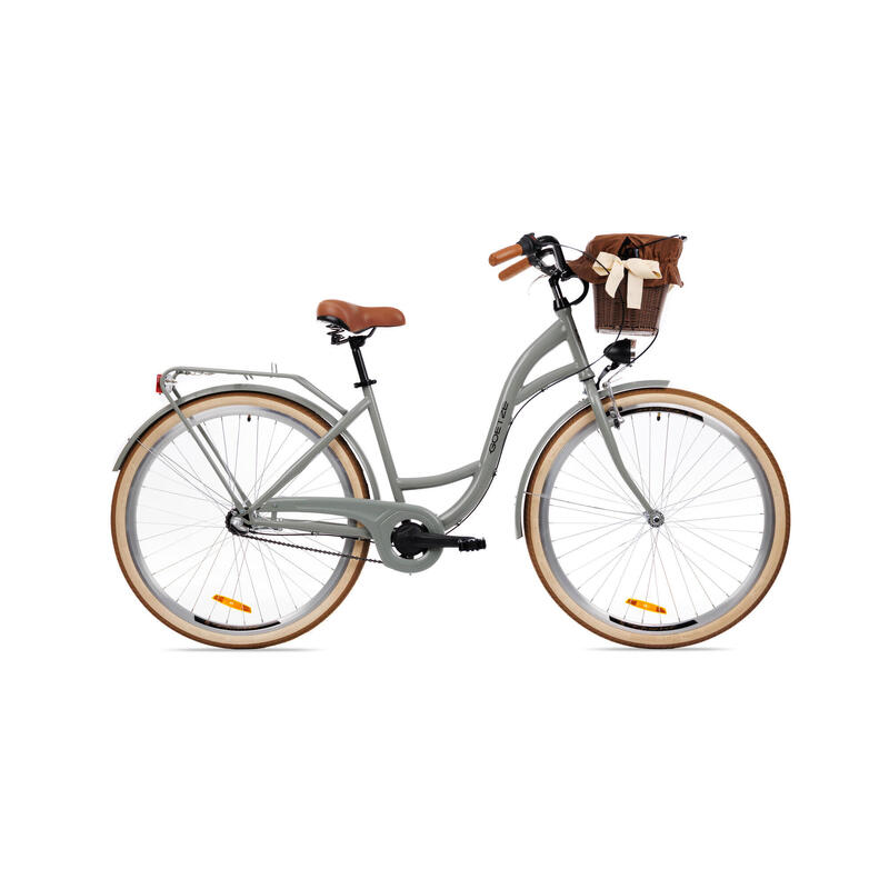 Rower miejski damski GOETZE Style 28" 3B kosz GOETZE Decathlon