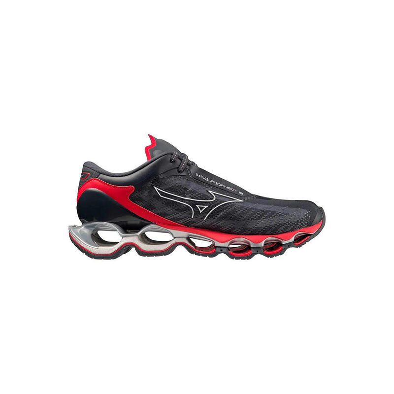 Wave Prophecy 12 Men Road Running Shoes - Grey x Red