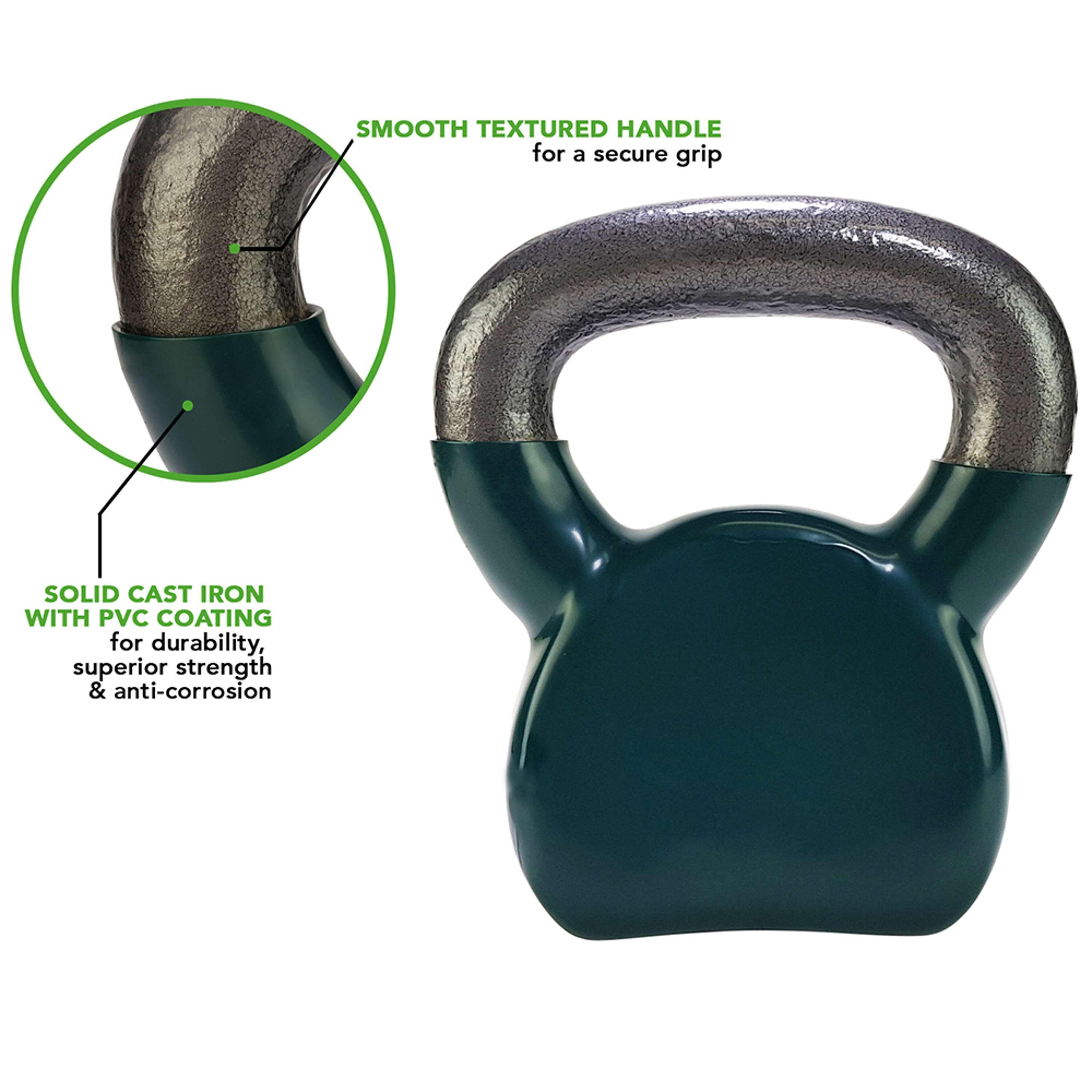 Cast vinyl kettlebell 8 kg