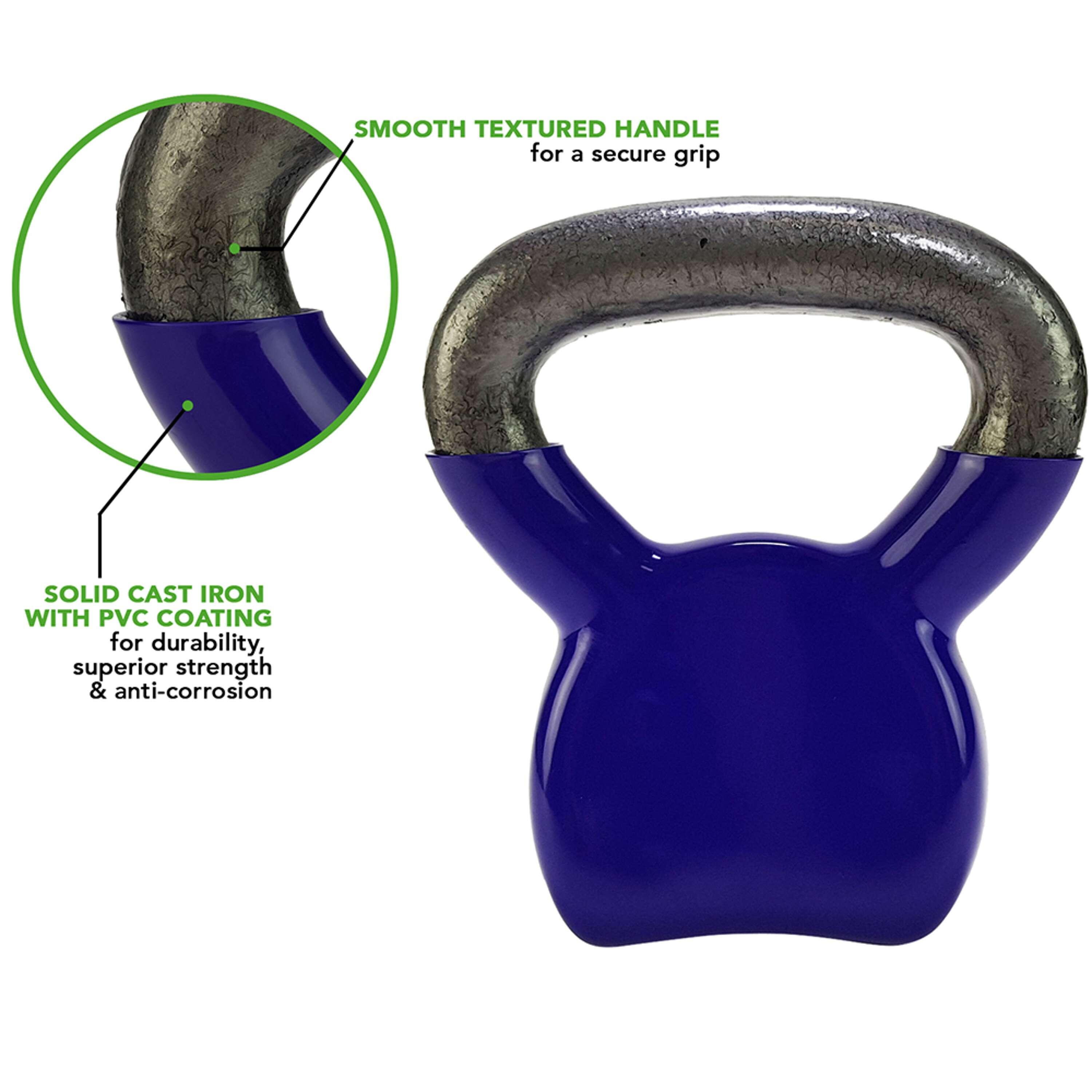 Kettlebell in vinile fuso 4 kg