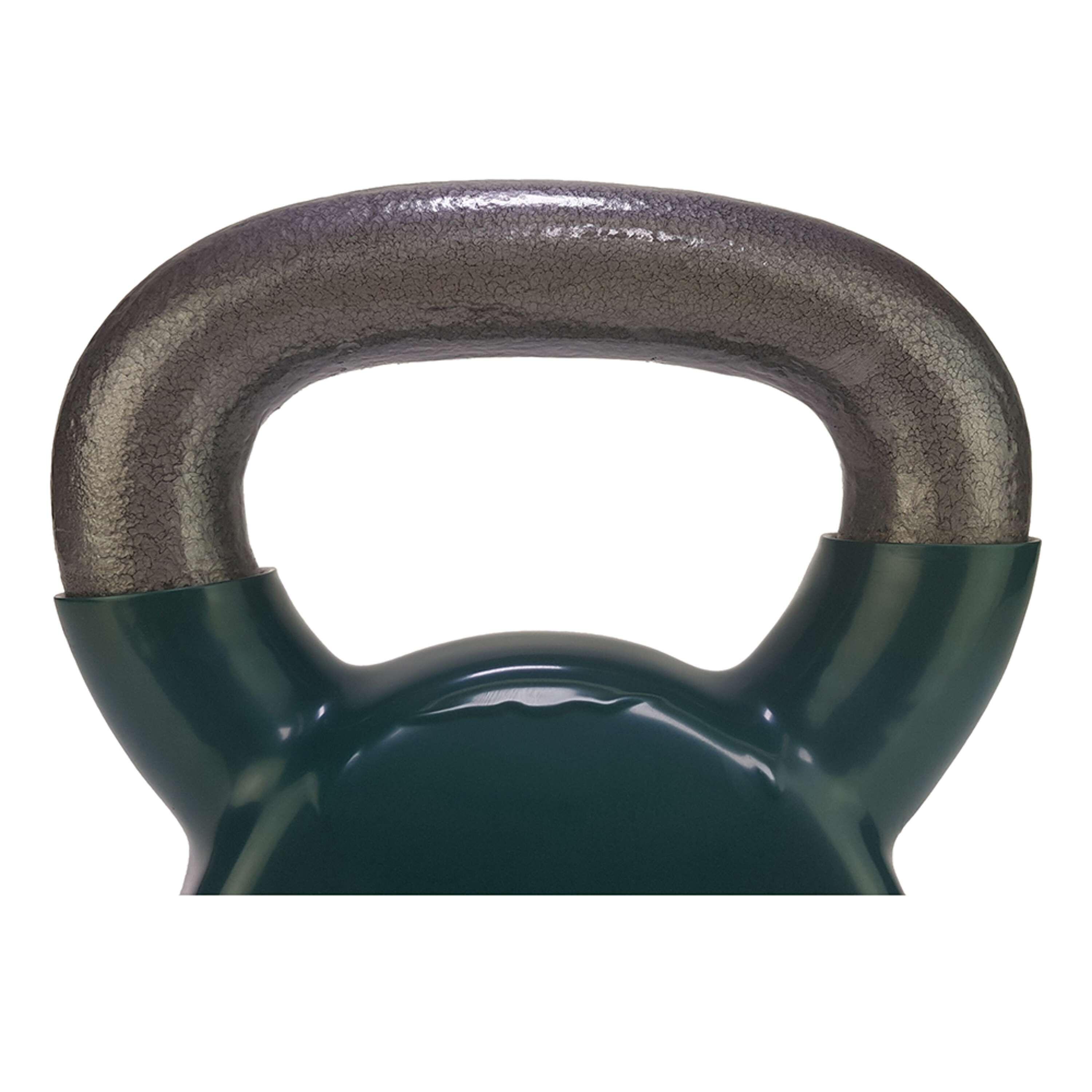 Kettlebell - Cloche de bouilloire - Vinyle - 8 kg - Vert 7/8