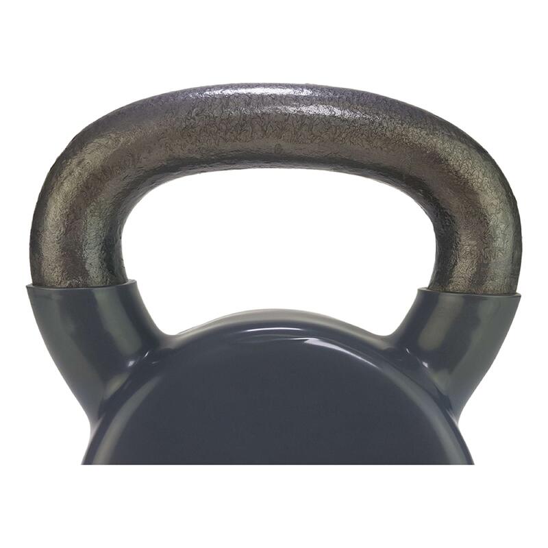 Kettlebell vinilo 4kg gris