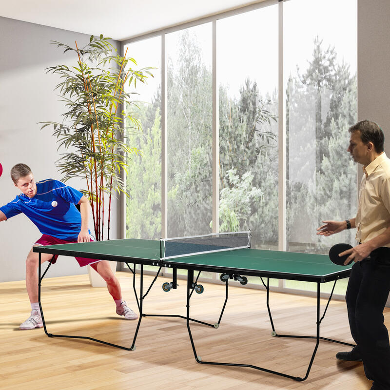 Mesa de ping pong 274x152,5x76 cm verde SPORTNOW