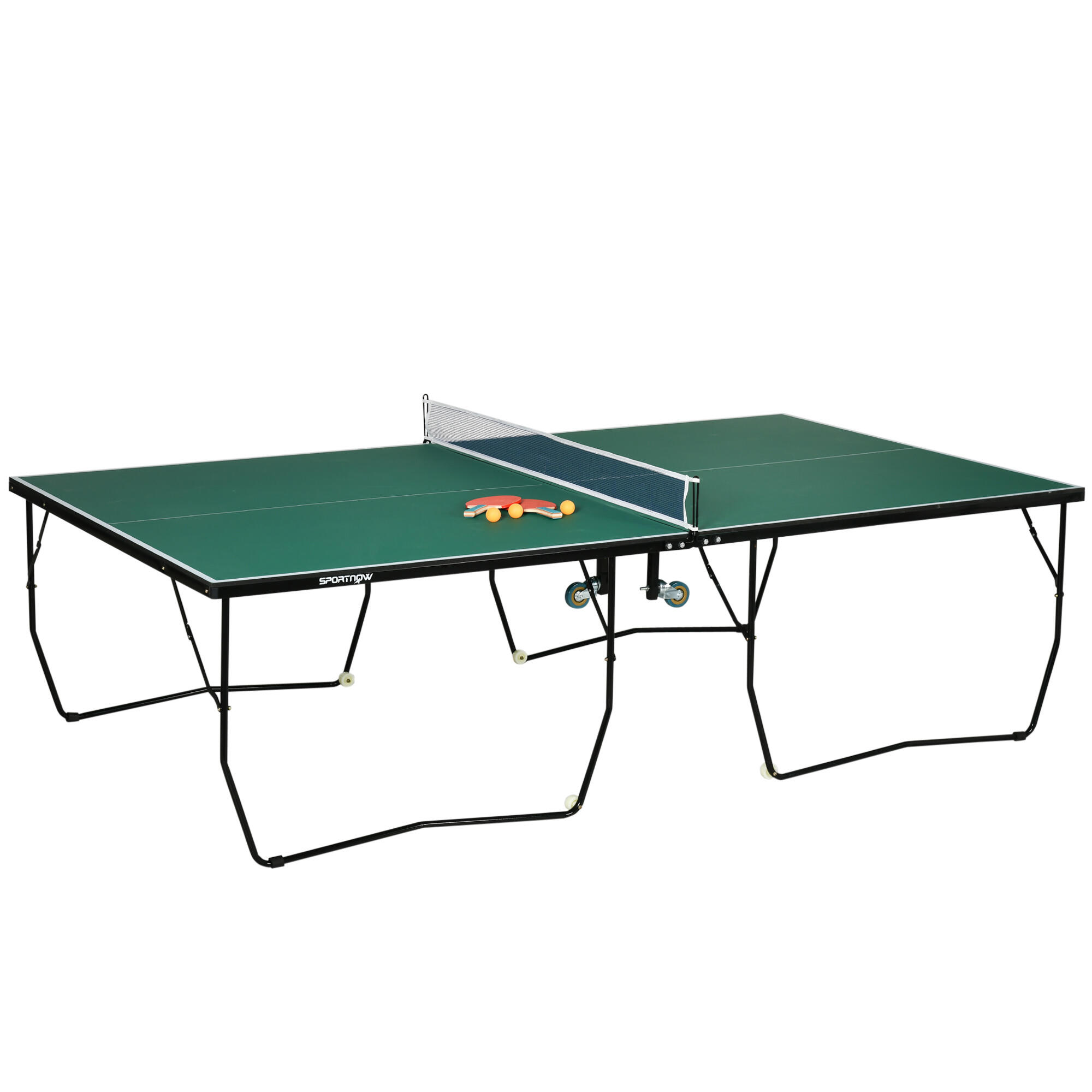 SPORTNOW Mesa de Ping-Pong SPORTNOW 274x152.5x76 cm Verde