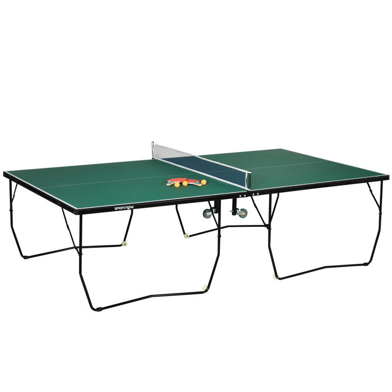 Mesa de ping pong 274x152,5x76 cm verde SPORTNOW