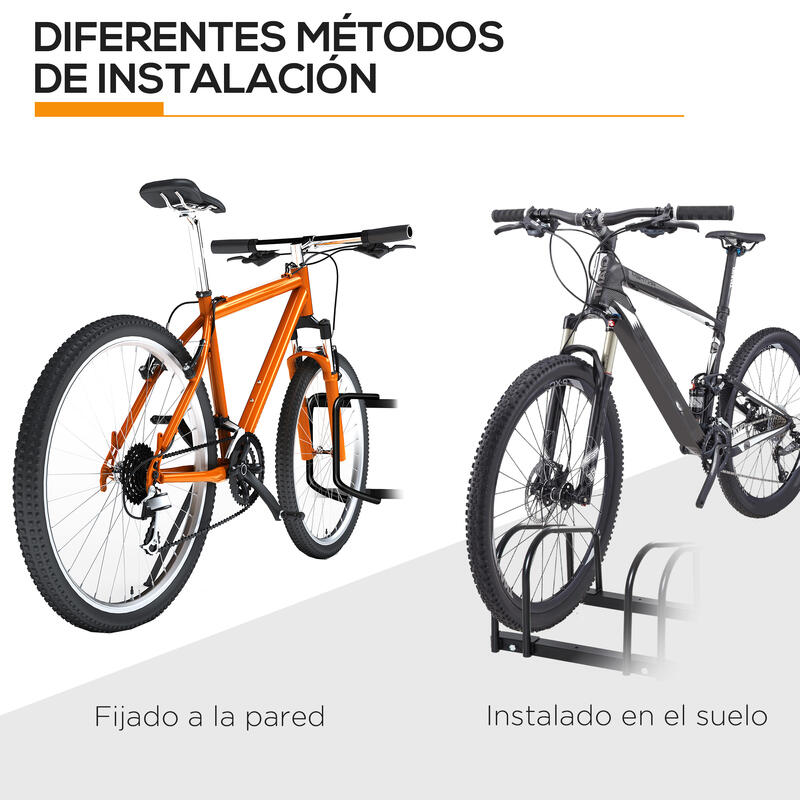 Estacionamento para bicicletas 179x33x27 cm HOMCOM