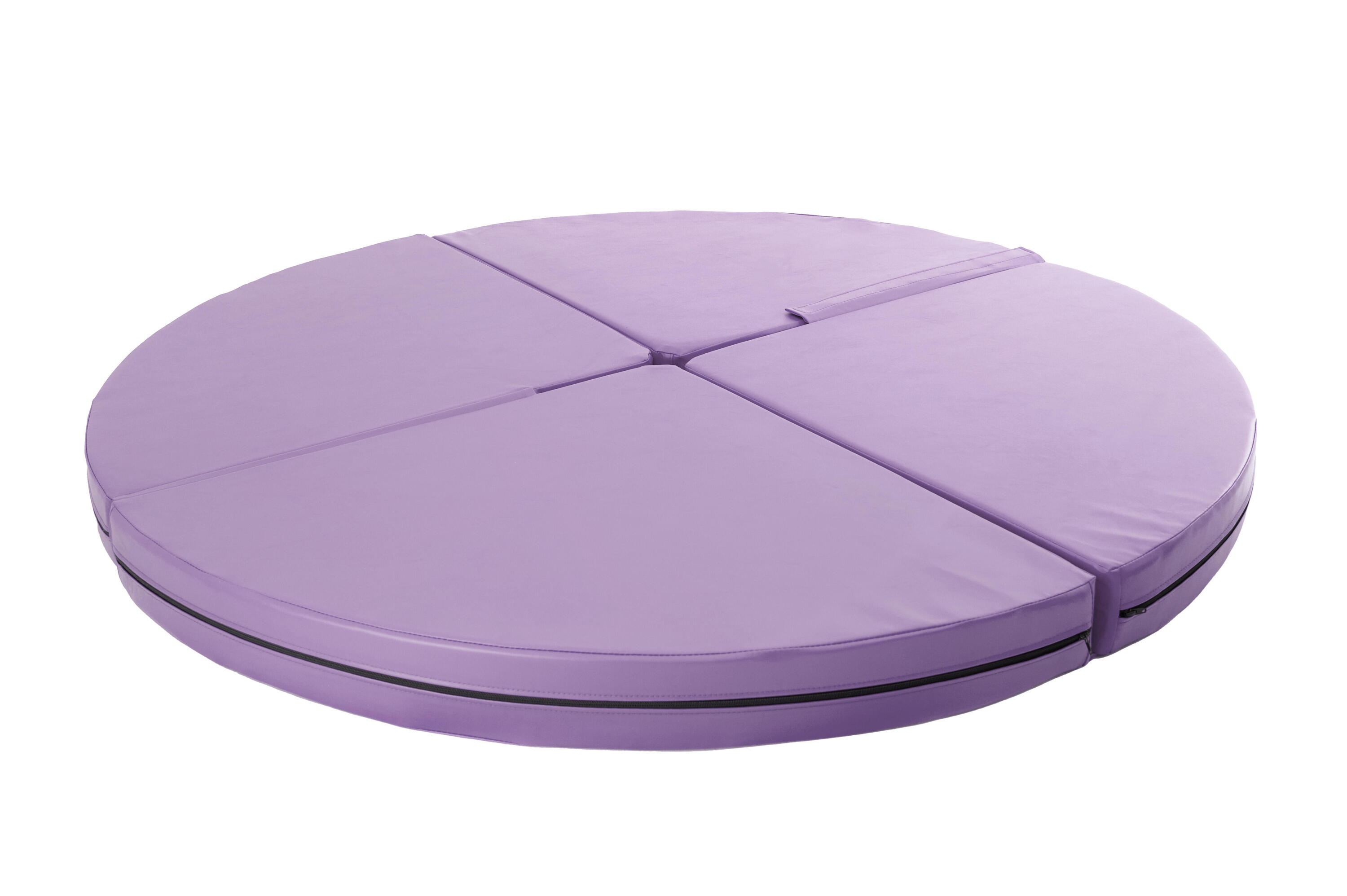 Colchão de dança com varão redondo dobrável diâmetro 150 cm espessura 10 cm 2/4
