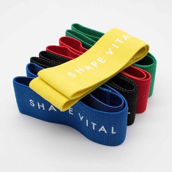 Bandes fitness loop en textile - set bandes résistance cuisses fessiers