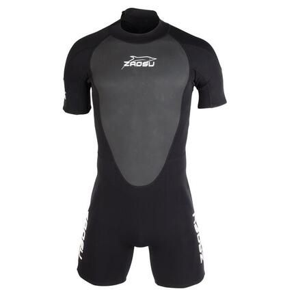 Neopren Shorty 2-3mm Freiwasser Unisex - Aqua Essential schwarz