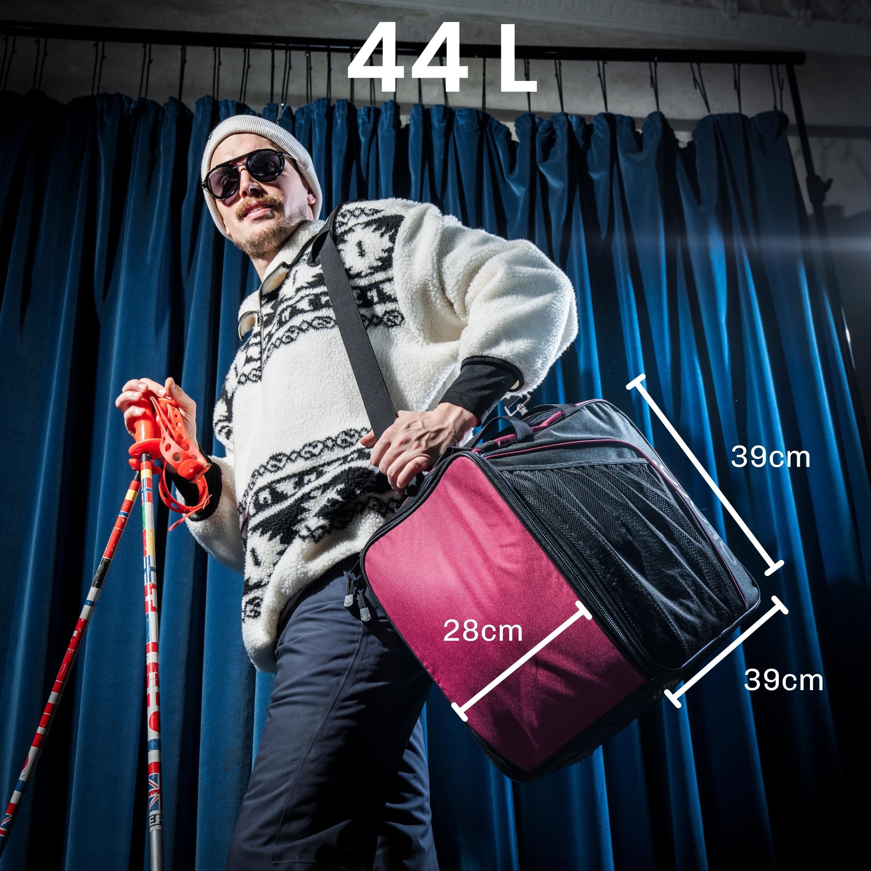 Skischuhtasche mit Helmfach, Schultergurt & Aufstandfläche | Classic 44L Rot 2/7
