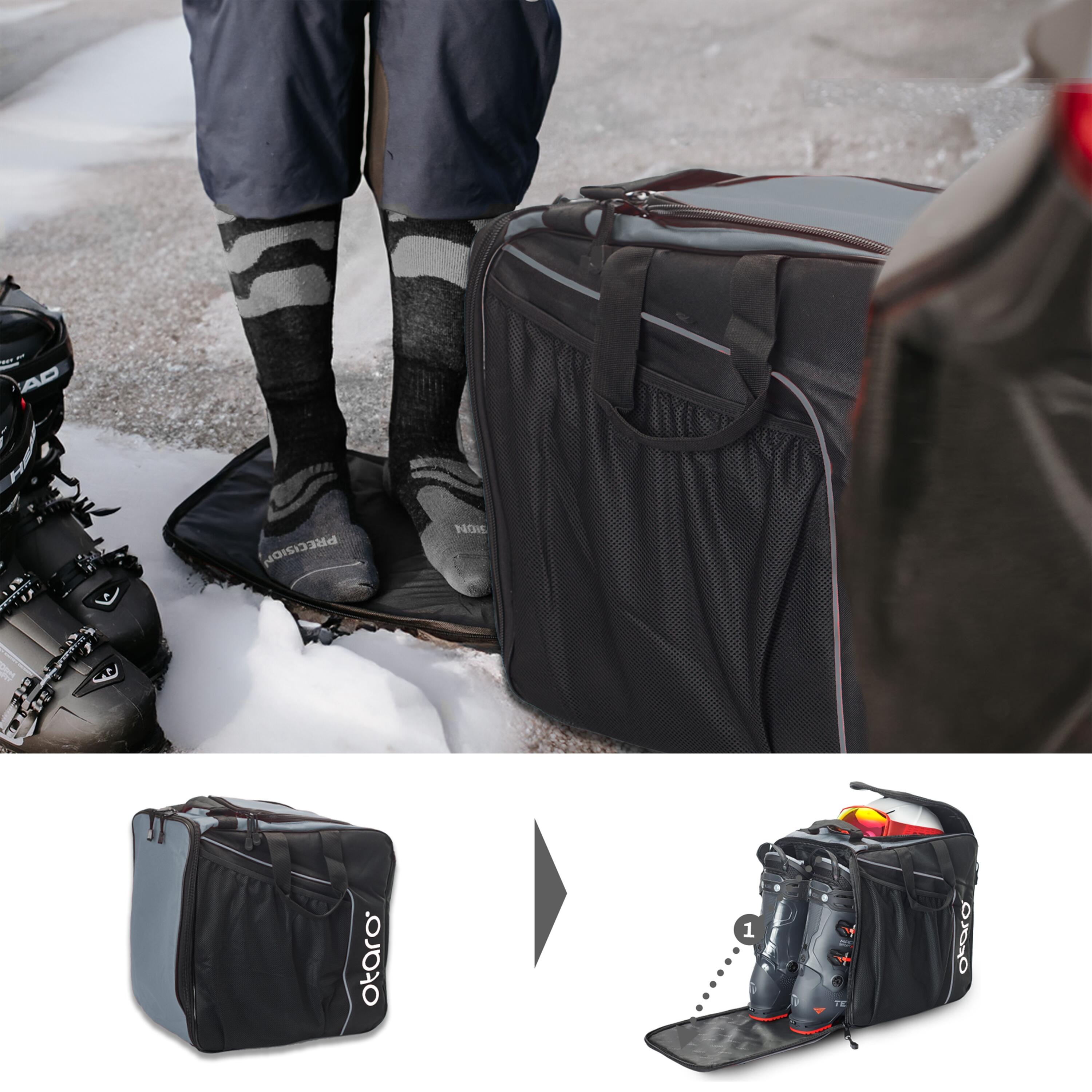 Sac chaussures ski avec compartiment pour casque de ski | Classic 44L Gris roche 3/7
