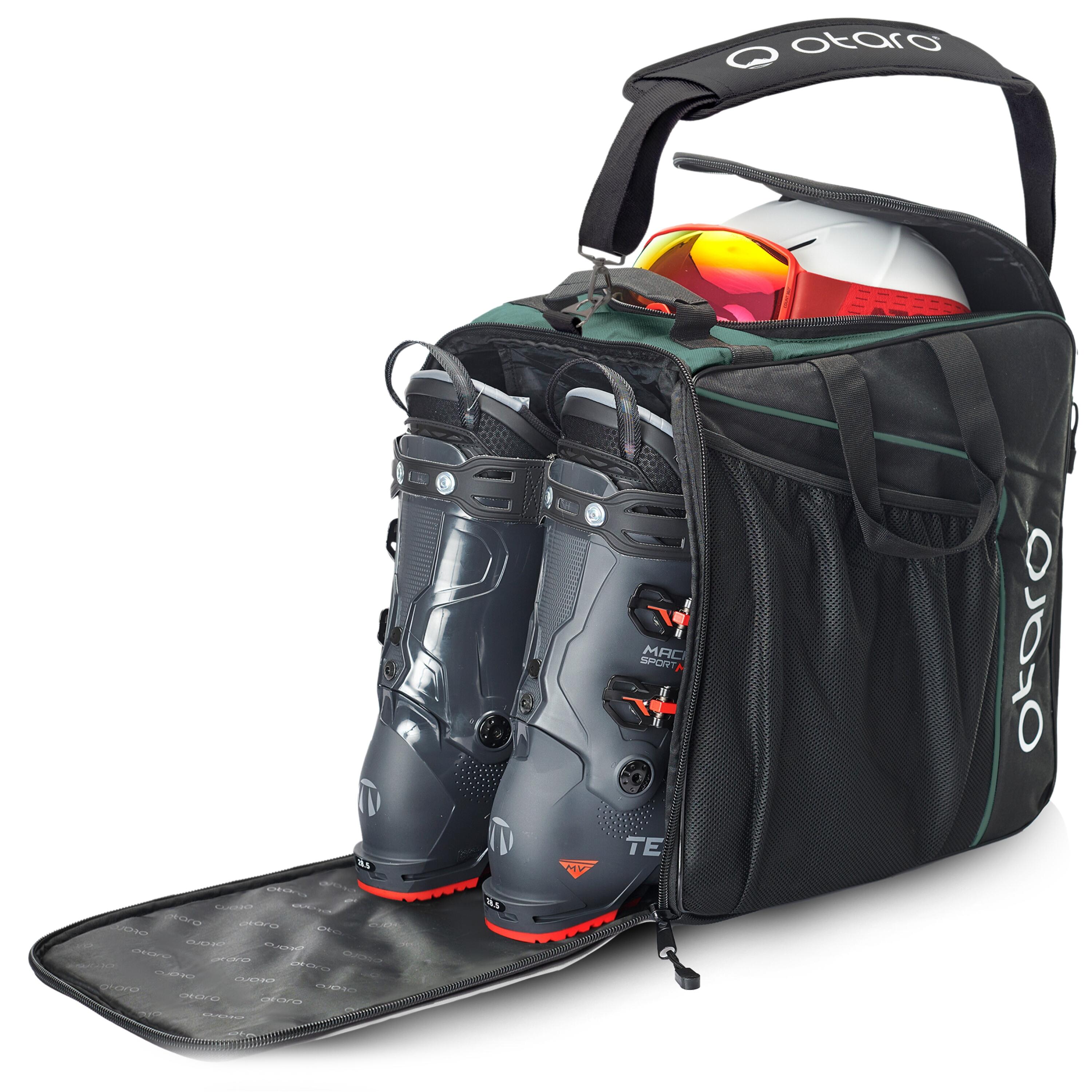 Otaro - Sac Chaussures Ski Avec Compartiment Pour Casque De Ski | Classic 44l Vert Sapin - Sac À Chaussures - Blanc|noir|vert - Decathlon