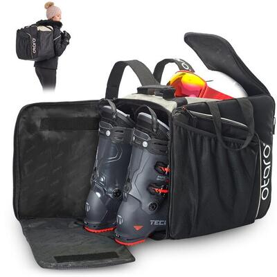 Skischuhtasche mit Schuhfach & Rucksackträger | Pro 57L Frostweiß