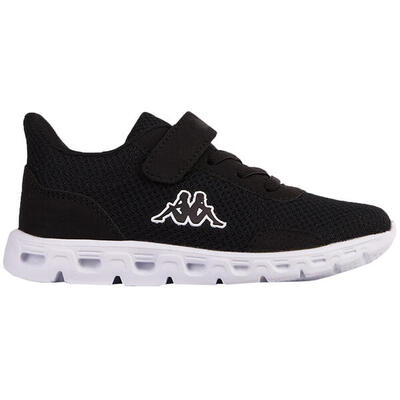 Kappa kinderschoenen getup k zwart - mesh, veters en klittenband