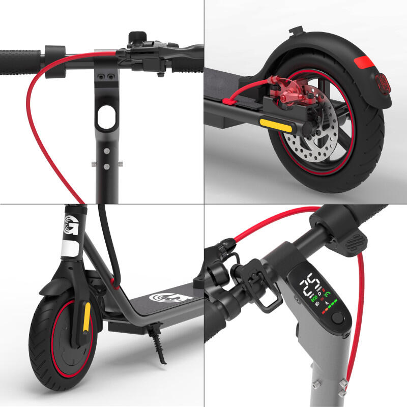 Mega Motion Trottinette Électrique Bleu, Légère 5,5 pour enfants, 3 Hauteurs ajustables, Barre