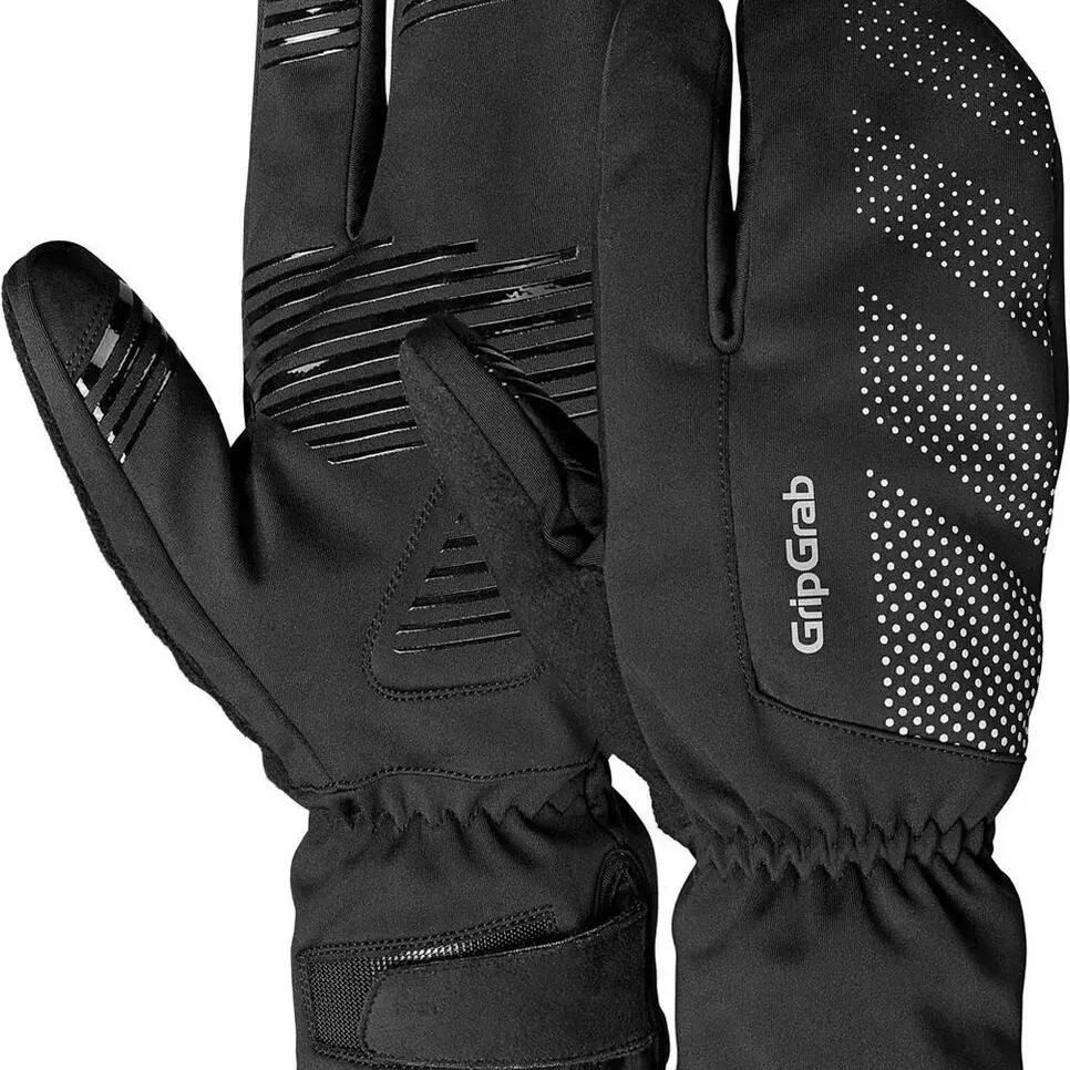 Gripgrab Ride Windproof Deep Winter Lobster Gloves Black - XXL